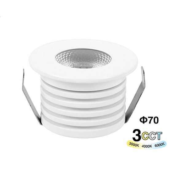 VEGA Spotlight LED 7W 3CCT IP20 - Punti Luce Interni Efficienti