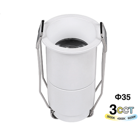 ALTAIR Micro Punto Luce LED 3W 3CCT IP20 - Illuminazione Interna Professionale