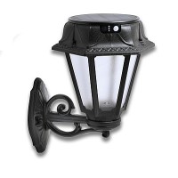 Bisso/Rosetta Applique Solare LED Nero Satinato - Stile Classico