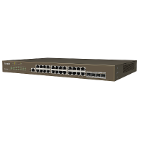 Tenda Switch TEG3328F: 24 Porte Gigabit Ethernet, Ideale per Aziende e Hotel