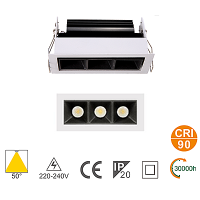 Incasso Multi Lampada LED NVC 9W 4000K | Alta Resa Cromatica e Design Compatto