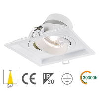 Faro LED ad Incasso Multiplo 9W 3000K Bianco – Completa l'Arredo Con Efficienza