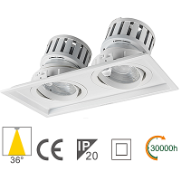 Fari ad Incasso Multipli LED 48W IP20, 3000K, 4270lm