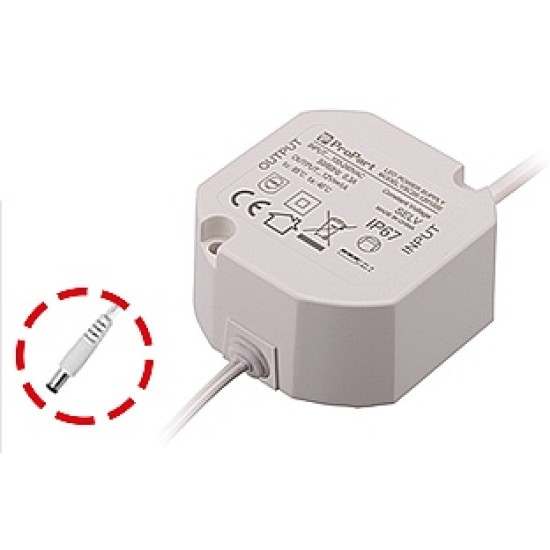 Alimentatore IP67 12V 20W 1.67A Bianco - Resistenza e Affidabilità