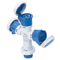 Adattatore Industriale Triplo 16A 2P+T CEE IP67 ProPart-El