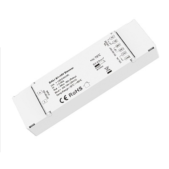 Dimmer DALI 1CH*10A 0/1-10V Bianco - Controllo Luminosità Avanzato