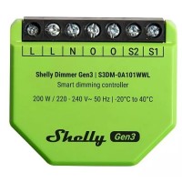 Shelly Dimmer Gen3 - Dimmer intelligente Wi-Fi/BT/Matter Verde