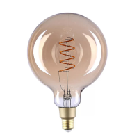 Shelly Vintage G125 Globo Ambrato - Lampada Smart E27 per Atmosfera Accogliente