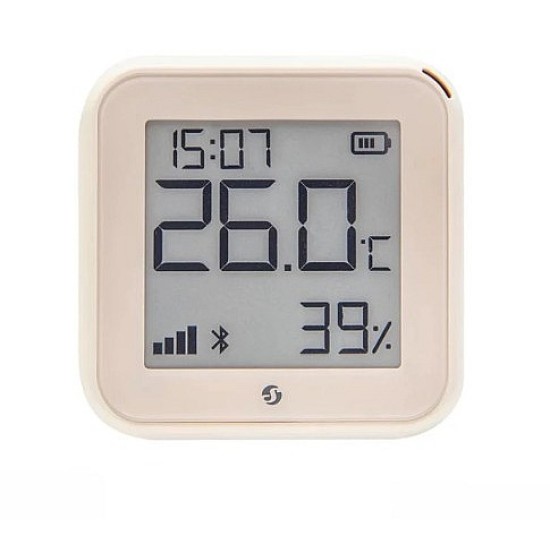 Shelly Sensore Temperatura e Umidità Wi-Fi + Bluetooth Avorio con Display Gen3