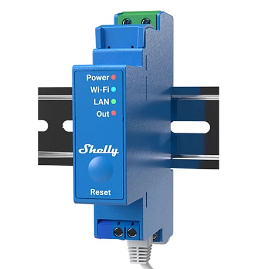 Shelly Pro 1 - Relay Smart DIN 1 Canale con WiFi, LAN e Bluetooth per Domotica
