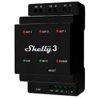 Shelly Pro 3 - Relè Smart IP LAN/WiFi/BT 3 Canali per Domotica