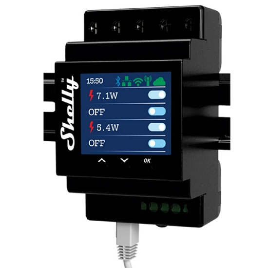 Shelly Pro 4PM: Interruttore Relè Smart DIN Wi-Fi, LAN e Bluetooth