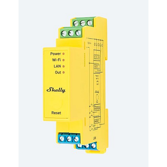 Shelly PRO RGBWW PM - Controller Smart LED 5 Canali per Domotica con Misurazione Potenza