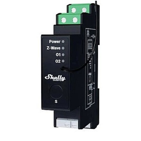 Shelly Qubino Wave Pro Shutter Z-Wave - Automazione Tapparelle