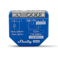 Shelly 1 Gen4 - Smart Relay WiFi/Bluetooth/Zigbee con Contatto Pulito e Certificazione Matter