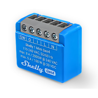 Shelly 1 Mini Gen4 Relè Intelligente - Controllo Luci e Elettrodomestici via WiFi, Zigbee, Bluetooth e Matter