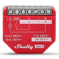 Shelly 1PM Gen4 Relè Intelligente WiFi/BT/Matter/Zigbee con Monitoraggio Consumi