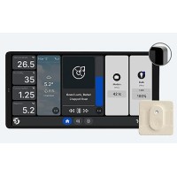 Pannello Touch Shelly Wall Display X2 con Sensore BLU H&T - Grigio