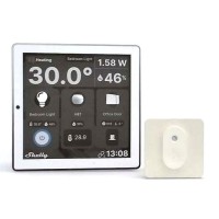 Shelly Wall Display: Pannello Touch Intelligente Bianco con Sensore H&T