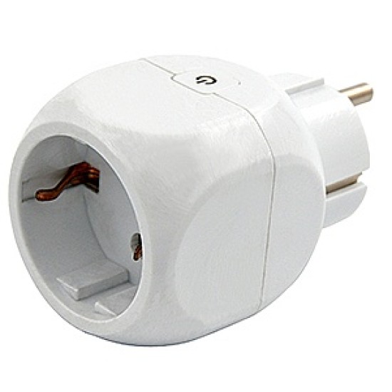 Presa Intelligente Wi-Fi 16A Schuko - Controllo Remoto e Vocale Compatibile con Alexa e Google Home