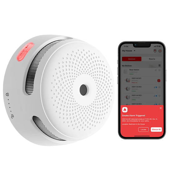 X-Sense Rilevatore Fumo Fotoelettrico Wi-Fi Senza Centralina, Colore Bianco