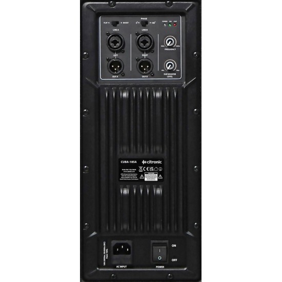 Cuba-18SA: Subwoofer Attivo 1200W RMS per Potente Audio Live