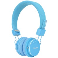 Cuffie per Bambini Blu con Microfono e Limitatore di Volume
