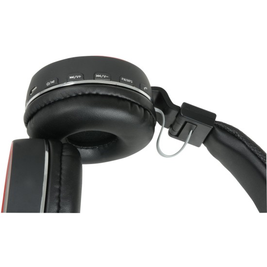 Cuffie Wireless Bluetooth Nere con Microfono e Bass Dinamico