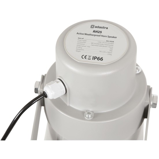 Diffusore a Tromba Attivo Resistente alle Intemperie 25W per Interni ed Esterni