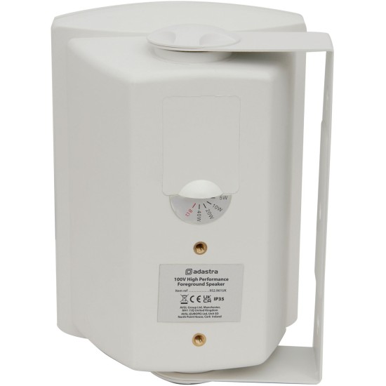 Diffusore Acustico FSV-W Alta Prestazione, 100V Linea, 8 Ohm, 65W RMS, Bianco