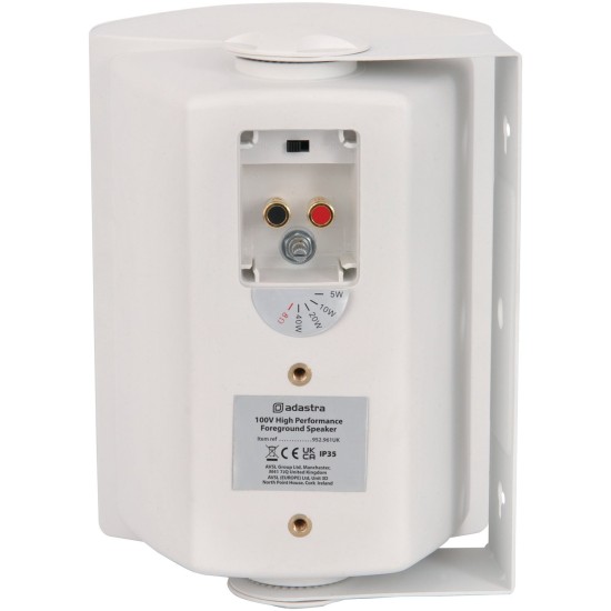 Diffusore Acustico FSV-W Alta Prestazione, 100V Linea, 8 Ohm, 65W RMS, Bianco