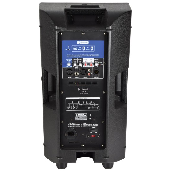 Diffusore Attivo CAB-12L BT Link 300W con Connessione Wireless e Amplificatore Digitale