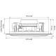 Diffusore da Soffitto con Doppia Bobina e Tweeter - Suono Stereo Ricco