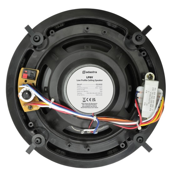 Diffusori da Soffitto a Basso Profilo 100V - Set di 8