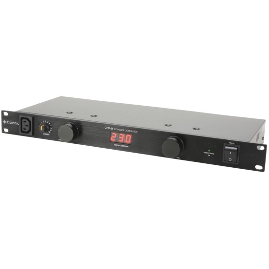 Distributore di Alimentazione 8 Vie IEC con Voltmetro e Lampade LED Dimmerabili