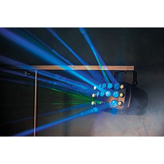 Effetto Luce 3-in-1 Butterfly: LED RGB e Laser per Spettacoli