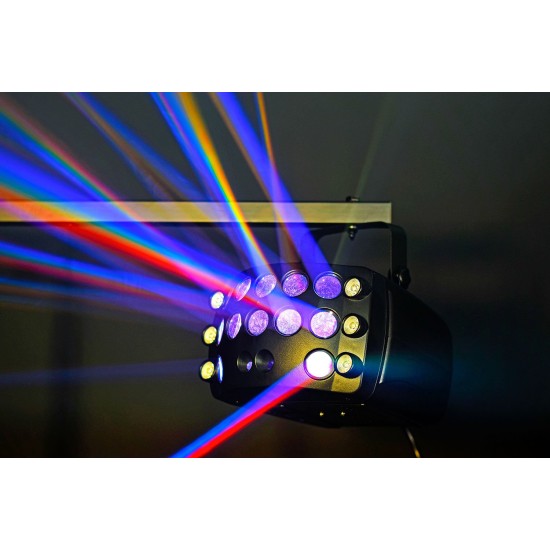 Effetto Luce 3-in-1 Butterfly: LED RGB e Laser per Spettacoli
