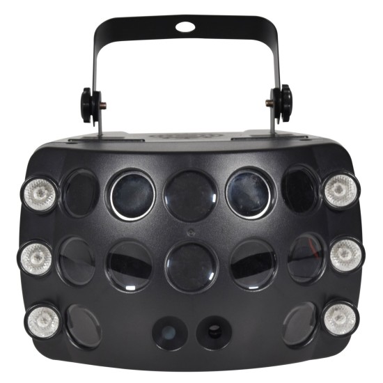 Effetto Luce 3-in-1 Butterfly: LED RGB e Laser per Spettacoli