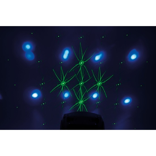 Effetto Luce 3-in-1 Butterfly: LED RGB e Laser per Spettacoli