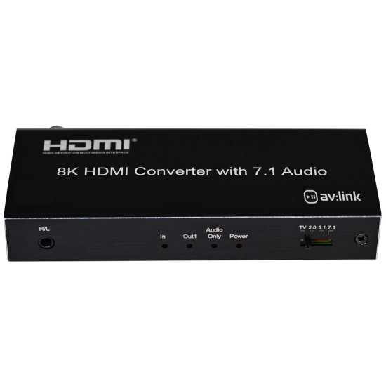 Estrattore Audio HDMI 8K: Convertitore Audio Digitale e Analogico per PC e Consolle