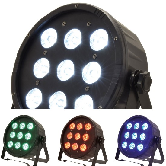 Faretto LED PAR54 Extra Piatto 4-in-1 RGBW per Effetti Luce Professionali