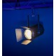 Faro LED Fresnel da Palco 100W con Zoom Regolabile e Luce Bianca Fredda/Calda