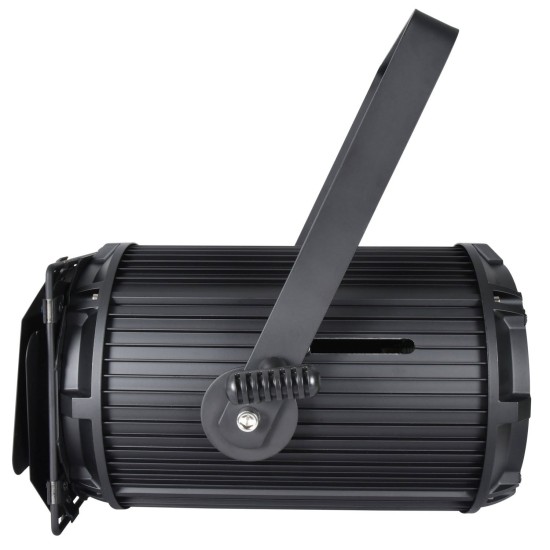 Faro LED Fresnel da Palco 100W con Zoom Regolabile e Luce Bianca Fredda/Calda