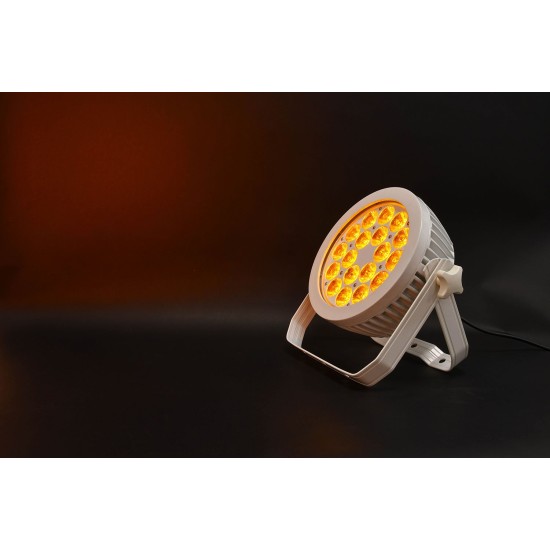 Faro LED Silenzioso 18 x 12W RGBWA/UV per Eventi e Ambienti Silenziosi