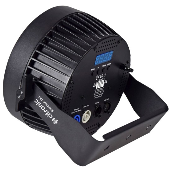 Faro Silent PAR LED RGBW 180W con Funzionamento Silenzioso