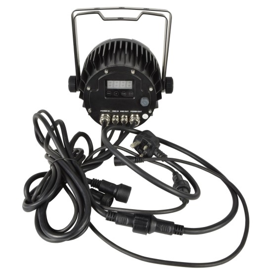 HIPAR-100 IP65: Proiettore LED RGBWA da 100W Impermeabile per Interni ed Esterni