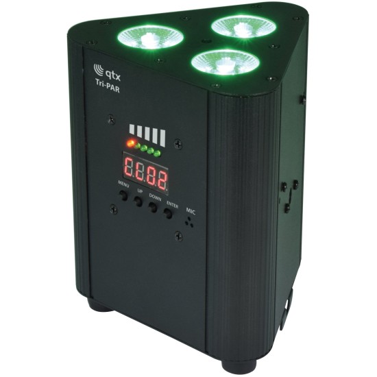 Illuminatore Ricaricabile Triplo PAR per Eventi con Batteria Integrata