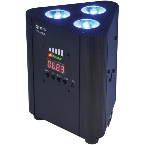 Illuminatore Ricaricabile Triplo PAR per Eventi con Batteria Integrata