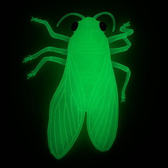 Insetto Fosforescente Decorativo per Halloween – Realistico, Luminoso al Buio, Perfetto per Allestimenti Spaventosi - modello 1