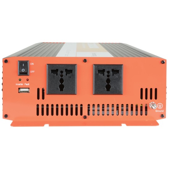 Inverter a Onda Sinusoidale Modificata 2500W 24Vdc - Efficienza e Protezione Avanzata